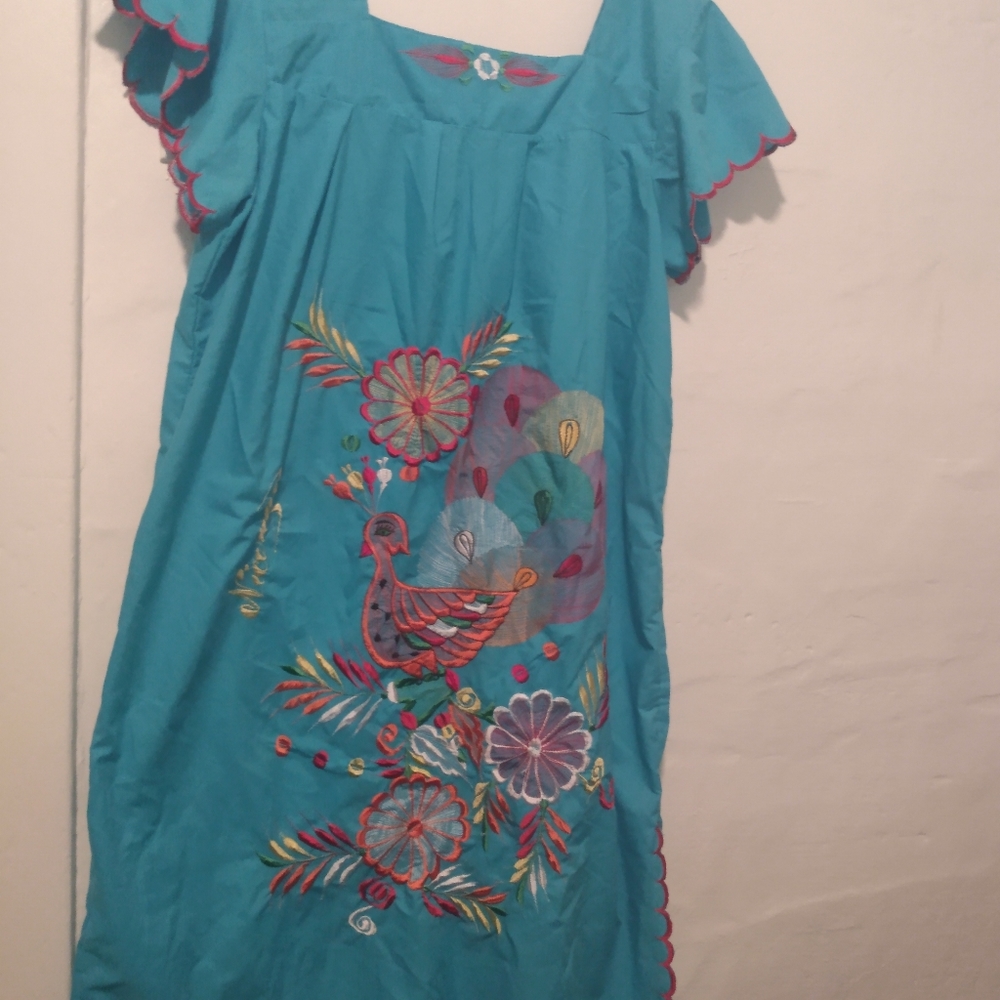 Embroidered dress sz medium